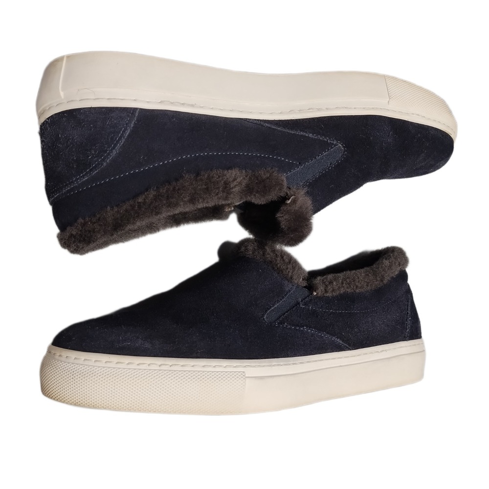 M.Gemi Platform Sneakers Mens US Size 9.5 Multi Italian Shearling Lined Slip On